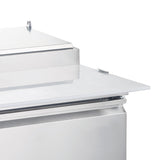Omcan 50042 - 50″ One (1) Door Refrigerated Pizza Prep Table, 14 cu.ft. (396 L), Stainless Steel
