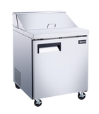 Omcan 50045 - 28″ One (1) Door Refrigerated Prep Table, 5.7 cu.ft. (161 L), Stainless Steel