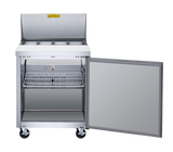 Omcan 50045 - 28″ One (1) Door Refrigerated Prep Table, 5.7 cu.ft. (161 L), Stainless Steel