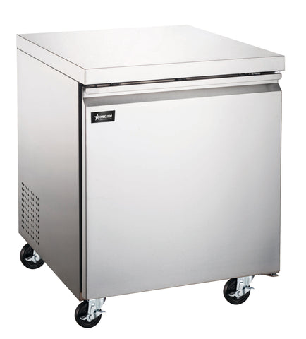 Omcan 50053 - 27″ One (1) Door Undercounter Freezer, 6.3 cu.ft. (177 L), Stainless Steel