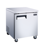 Omcan 50054 - 27″ One (1) Door Undercounter Refrigerator, 6.3 cu.ft. (117 L), Stainless Steel