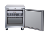 Omcan 50054 - 27″ One (1) Door Undercounter Refrigerator, 6.3 cu.ft. (117 L), Stainless Steel