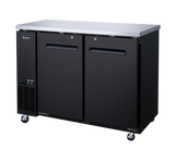 Omcan 50057 - 49" Solid 2-Door Bottle Cooler, 11.8 cu.ft. (335 L)