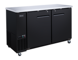 Omcan 50059 - 61" Solid 2-Door Bottle Cooler, 15.8 cu.ft. (446 L)