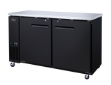 Omcan 50059 - 61" Solid 2-Door Bottle Cooler, 15.8 cu.ft. (446 L)