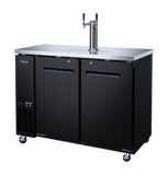 Omcan 50063 - 49″ Two (2) Door Kegerator / Beer Dispenser with 1 Tap, 11.8 cu.ft. (335 L)