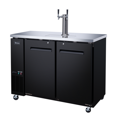 Omcan 50063 - 49″ Two (2) Door Kegerator / Beer Dispenser with 1 Tap, 11.8 cu.ft. (335 L)