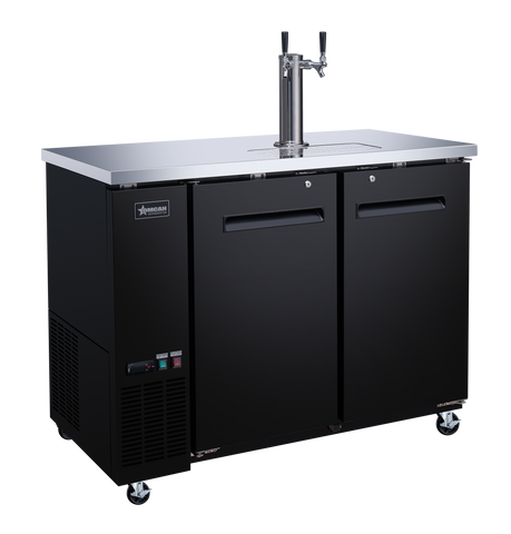Omcan 50063 - 49″ Two (2) Door Kegerator / Beer Dispenser with 1 Tap, 11.8 cu.ft. (335 L)
