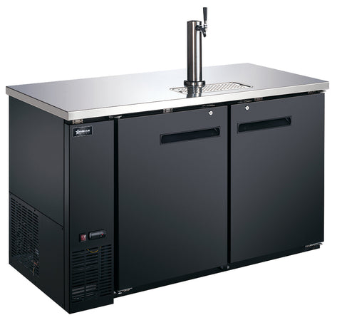 Omcan 50067 - 59″ Two (2) Door Kegerator / Beer Dispensers with One Tap, 19 cu.ft. (547 L)