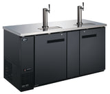 Omcan 50068 - 69″ Two (2) Door Kegerator / Beer Dispenser with 2 Taps, 23 cu.ft. (660 L)