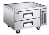 Omcan 50070 - 36″ Two (2) Drawers Refrigerated Chef Base, 6 cu.ft. (161 L), Stainless Steel