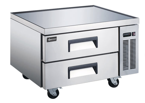 Omcan 50070 - 36″ Two (2) Drawers Refrigerated Chef Base, 6 cu.ft. (161 L), Stainless Steel