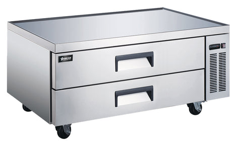 Omcan 50071 - 52″ Two (2) Drawer Refrigerated Chef Base, 9 cu.ft. (258 L), Stainless Steel