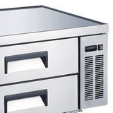 Omcan 50072 - 72″ Four (4) Drawer Refrigerated Chef Base, 14 cu.ft. (385 L), Stainless Steel