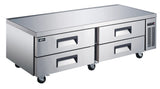 Omcan 50072 - 72″ Four (4) Drawer Refrigerated Chef Base, 14 cu.ft. (385 L), Stainless Steel