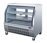 Omcan 50079 - 47″ Two (2) Shelf Floor Refrigerated Display Case, 18 cu.ft. (508 L), Stainless Steel