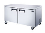 Omcan 50093 - 60″ Two (2) Door Undercounter Refrigerator, 15 cu.ft. (425 L), Stainless Steel