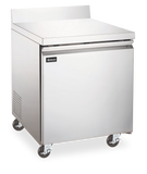 Omcan 50095 - 27″ One (1) Worktop Refrigerator with Backsplash, 5 cu.ft (154 L), Stainless Steel