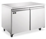 Omcan 58015 - Juneau 48″ Two (2) Door Undercounter Freezer, 6.7 cu.ft. (187 L), Stainless Steel