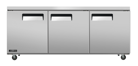 Omcan 58016 - Juneau 60″ Two (2) Door Undercounter Refrigerator, 8.9 cu.ft. (252 L), Stainless Steel