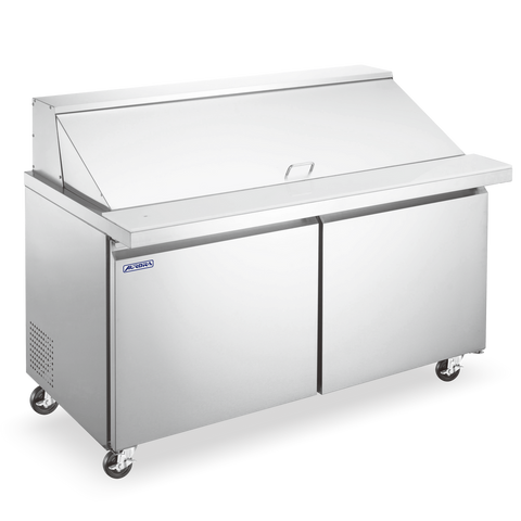 Omcan 59047 - Aurora 60″ Two (2) Door Refrigerated Sandwich/Salad Prep Table, 17 cu.ft. (469 L), Stainless Steel