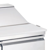 Omcan 58005 - Juneau 28″ One (1) Door Refrigerated Prep Table, 3.4 cu.ft (95 Liters), Stainless Steel