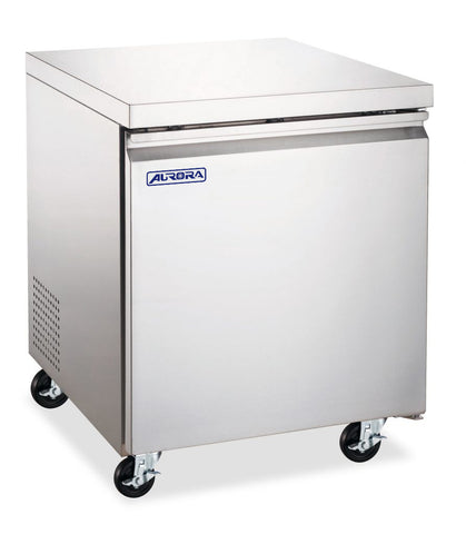 Omcan 59053 - Aurora 27″ One (1) Door Undercounter Freezer, 6.3 cu.ft. (177 L), Stainless Steel