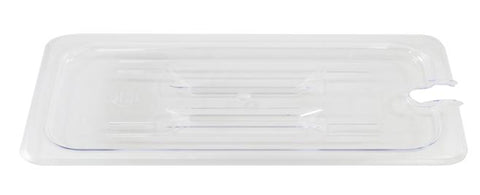 Omcan 80012 - Polycarbonate Clear Slotted Cover for 1/9 Size Food Pans