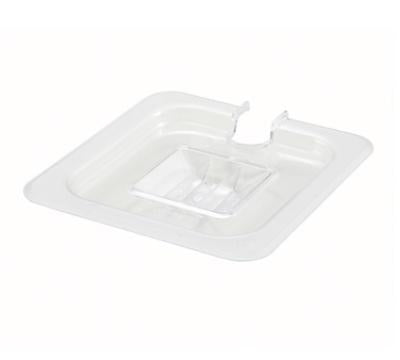 Omcan 80016 - Polycarbonate Clear Slotted Cover for 1/6 Size Food Pans
