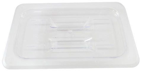 Omcan 80020 - Polycarbonate Quarter-Size Clear Solid Cover for Food Pan