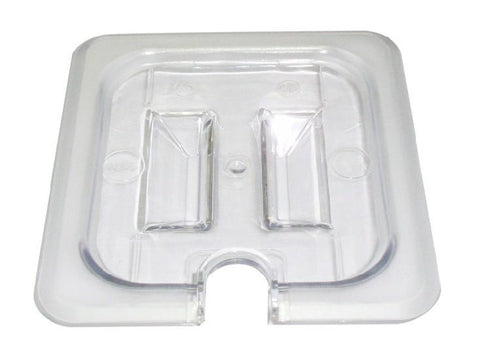 Omcan 80024 - Polycarbonate Clear Slotted Cover for 1/3 Size Food Pans