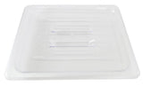 Omcan 80025 - Polycarbonate Half-Size Clear Solid Cover for Food Pan