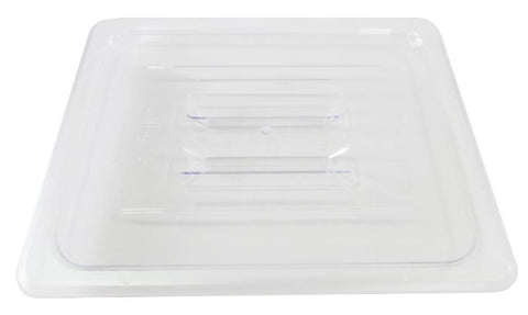 Omcan 80025 - Polycarbonate Half-Size Clear Solid Cover for Food Pan