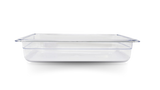 Omcan 80039 - GN 1/2 Half-size Polycarbonate Clear Food Pan, 2 1/2″ Deep