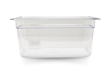 Omcan 80059 - GN 1/3 Third-size Polycarbonate Clear Food Pan, 6″ Deep