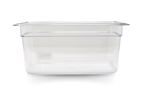 Omcan 80059 - GN 1/3 Third-size Polycarbonate Clear Food Pan, 6″ Deep