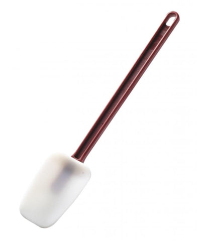 Omcan 80063 - 16" High Temperature Silicone Scraper Spoonula with Red Handle