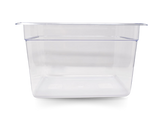 Omcan 80075 - GN 1/2 Half-size Polycarbonate Clear Food Pan, 8″ Deep