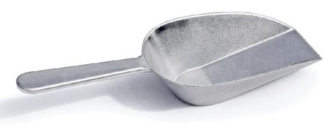 Omcan 80118 - 7 oz. Aluminum Scoop with Flat Bottom
