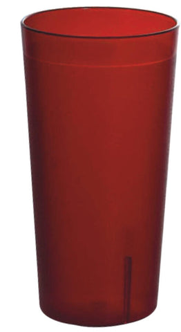 Omcan 80333 - 8 oz / 237 ml Red Pebbled Tumbler