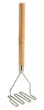 Omcan 80396 - 4 1/2″ Square Potato Masher with 17 3/4″ Wooden Handle