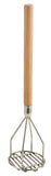 Omcan 80398 - 4″ Round Potato Masher with 18″ Wooden Handle