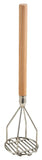 Omcan 80399 - 5″ Round Potato Masher with 24″ Wooden Handle