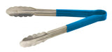 Omcan 80543 - 12" Heavy-Duty Utility Tongs with Blue Plastic Handle