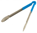 Omcan 80548 - 16" Heavy-Duty Utility Tongs with Blue Plastic Handle