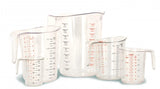 Omcan 80575 - Clear Polycarbonate Measuring Cups – 5 pcs / set