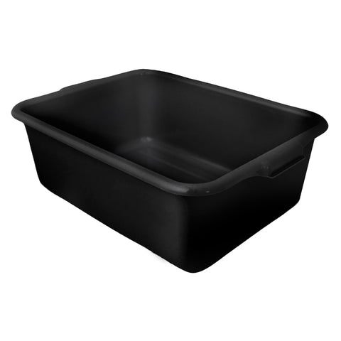 Omcan 80623 - 21.5″ x 15.5″ x 7″ Standard Polypropylene Black Bus Box