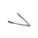 Omcan 80787 - 9" Stainless Steel Coiled Spring Utility Tongs – Medium-Weight