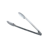 Omcan 80788 - 12" Stainless Steel Coiled Spring Utility Tongs – Medium-Weight