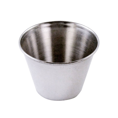 Omcan 80822 - 2 1/2 oz Stainless Steel Sauce Cup – Pack of 12